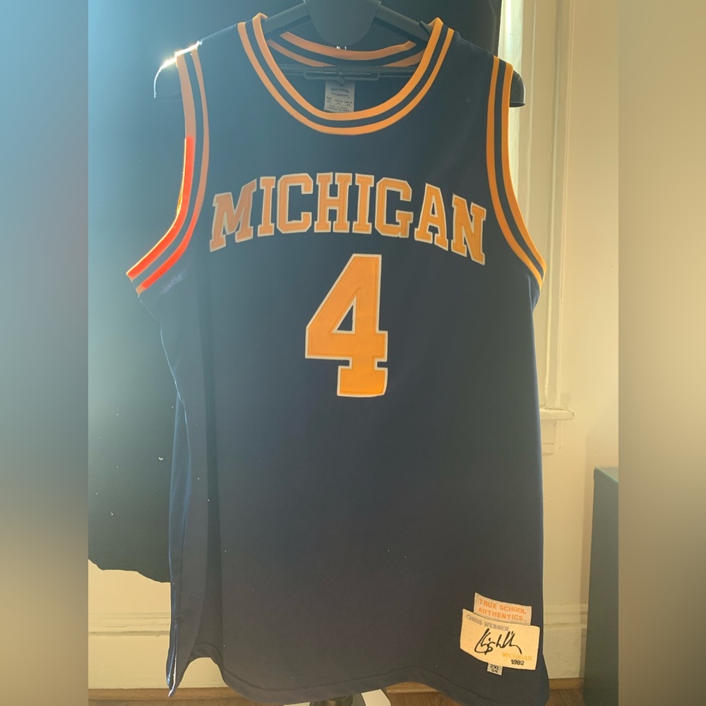 Authentic Chris Webber Michigan Jersey